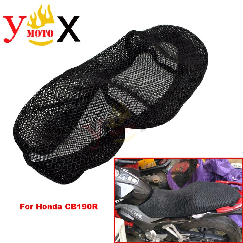 Cubierta de asiento de malla 3D para motocicleta, protectora de cojín, aislamiento, red transpirable prueba Sol para Honda CB190R|Cubiertas de asientos| - AliExpress
