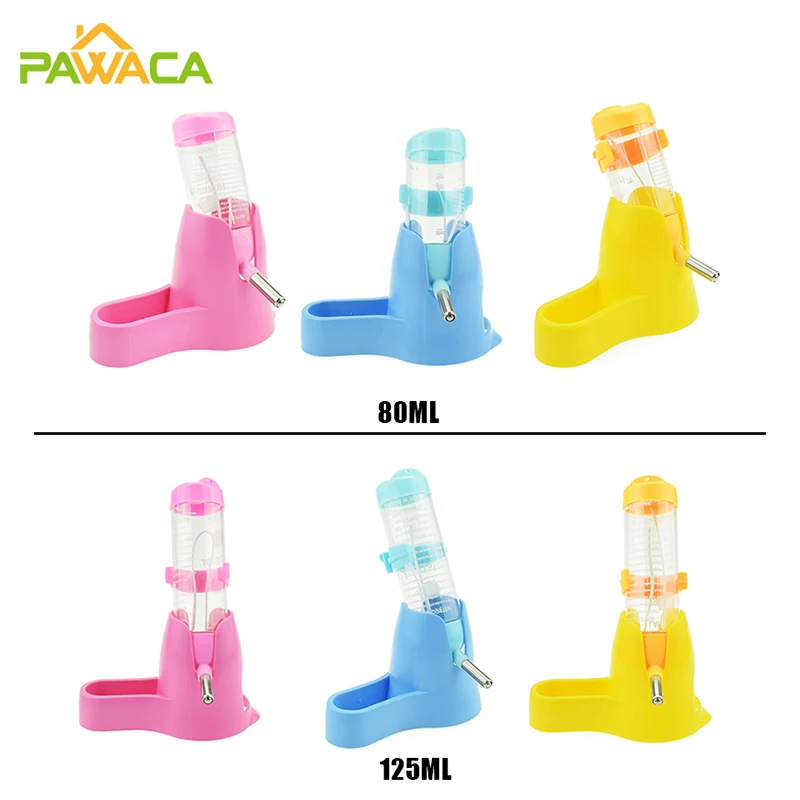 Hámster bebedero agua botella de Dispensador de plástico colgando alimentador perro Guinea cerdo ardilla conejo bebiendo la cabeza de fuente