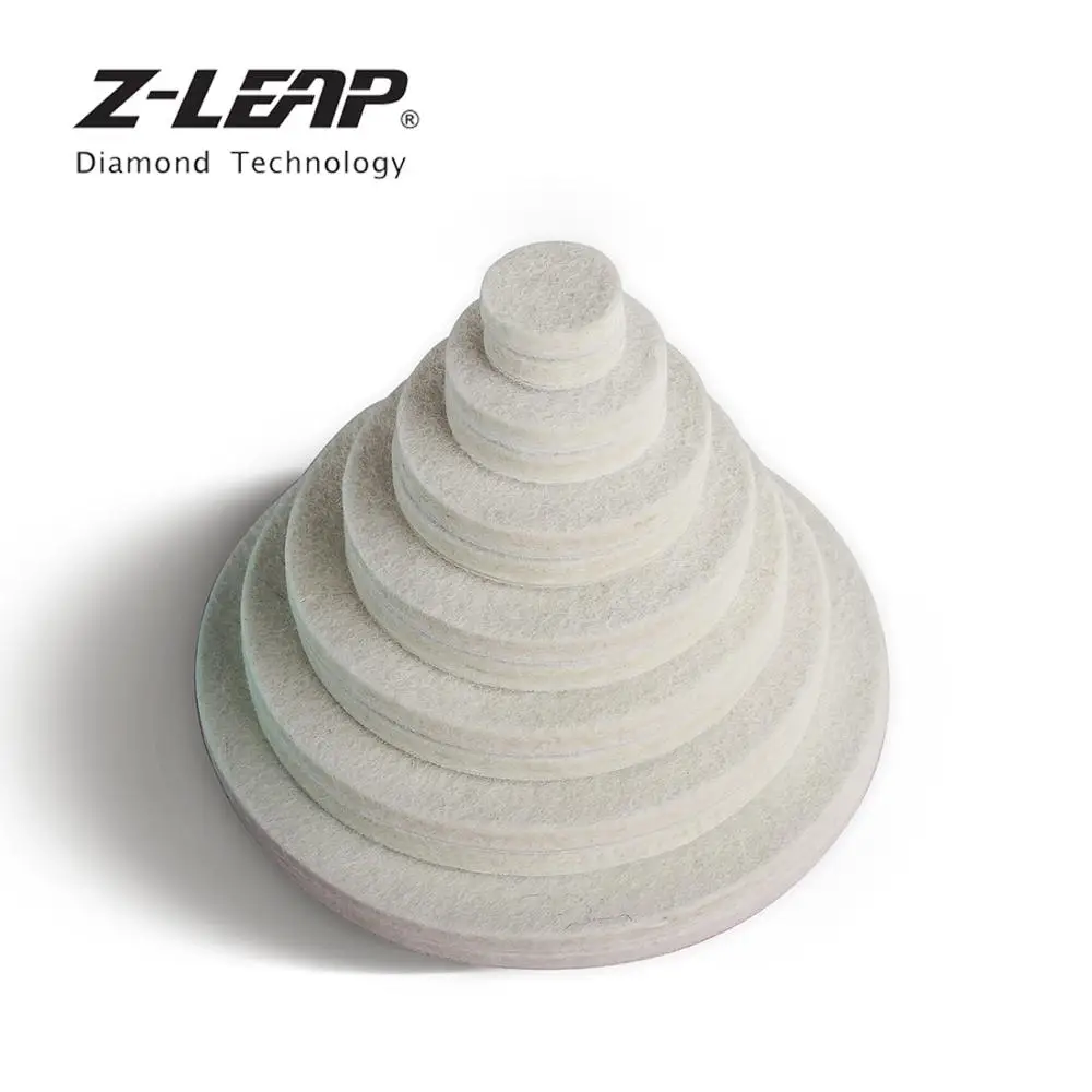 

Z-LEAP 1/2/3/4/5/6/7 Inch Woolen Polishing Pad Car Glass Metal Buffing Discs Wet Use Polisher Waxing Cleaning Grinding Wheels