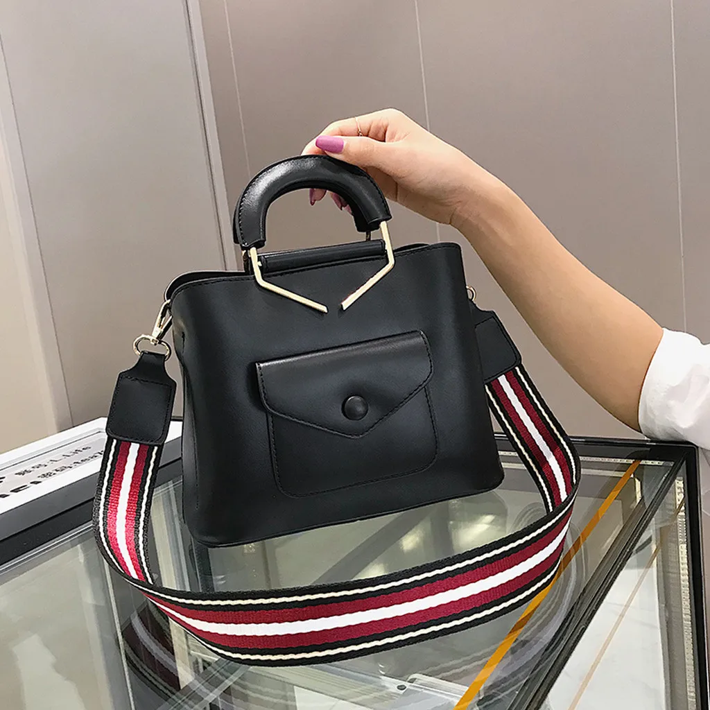 

Bags for Women 2019 Fashion PU Leather Women Handbag Pure Color Portable Shoulder Messenger Bag Travel Tote Crossbody bag Sac