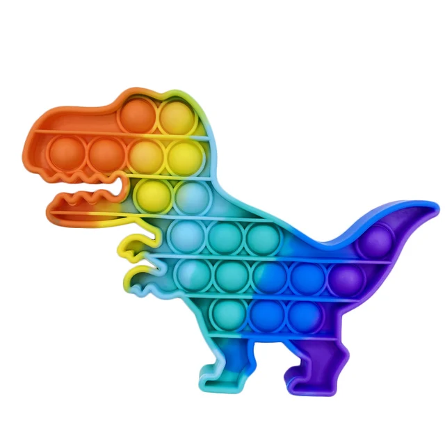 Fidget Reliver Stress Toys Rainbow Push Bubble Antistress Toys Sensory Toy To Relieve Autism Free Shipping PL-336