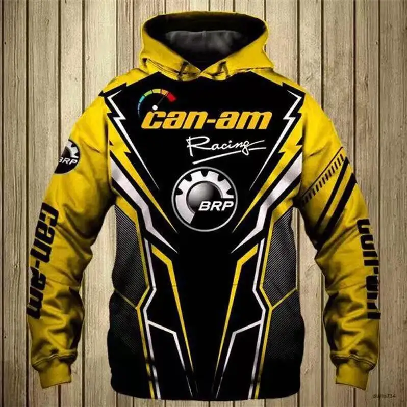 Sudadera con capucha de Nueva Sudadera con capucha para hombre, con logotipo de BRP Can-am, 3D, cremallera, para exteriores, suéter cómodo Harajuku, ropa de calle de Hip-Hop, 2021