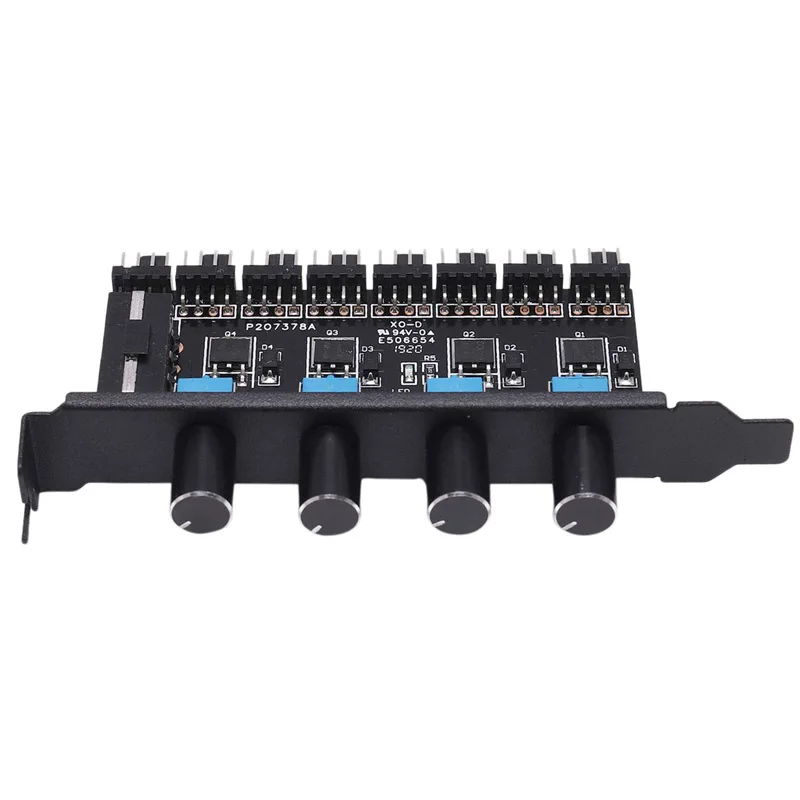 Контроллер скорости вентилятора PCI 12 В Molex 4pin или SATA 6 8 кулеров PWM 4 контактный