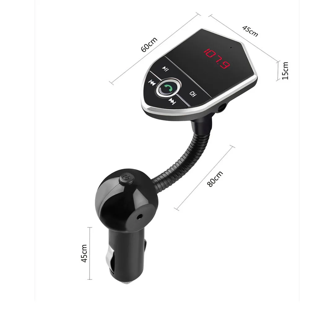 Автомобильный беспроводной Bluetooth fm-передатчик, автомобильный комплект с USB зарядным устройством, Аксессуары для мотоцикла, автомобиля, лодки, трактора# Ger
