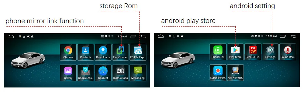 Best 10.25" Android 8.1 Octa 8-Core CPU 4+64G Car Radio GPS Navigation Bluetooth WiFi Head Unit Screen for Mercedes Benz E W212 S212 16