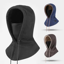 Зимняя Мужская Наружная Спортивная велосипедная маска шарф супер теплая ветрозащитная Лыжная маска термальная Флисовая Балаклава шапка с капюшоном для шеи