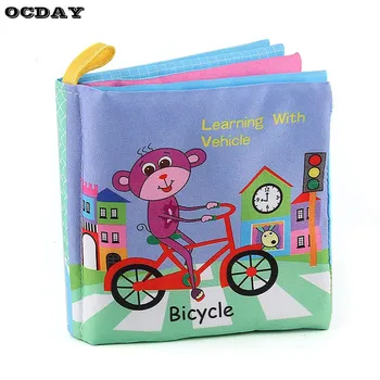 

Baby Learning Education Animal Embroidery Soft Cloth Book Animal Fabrics Cognitive Books Baby Kids Early Learning Cloth Books