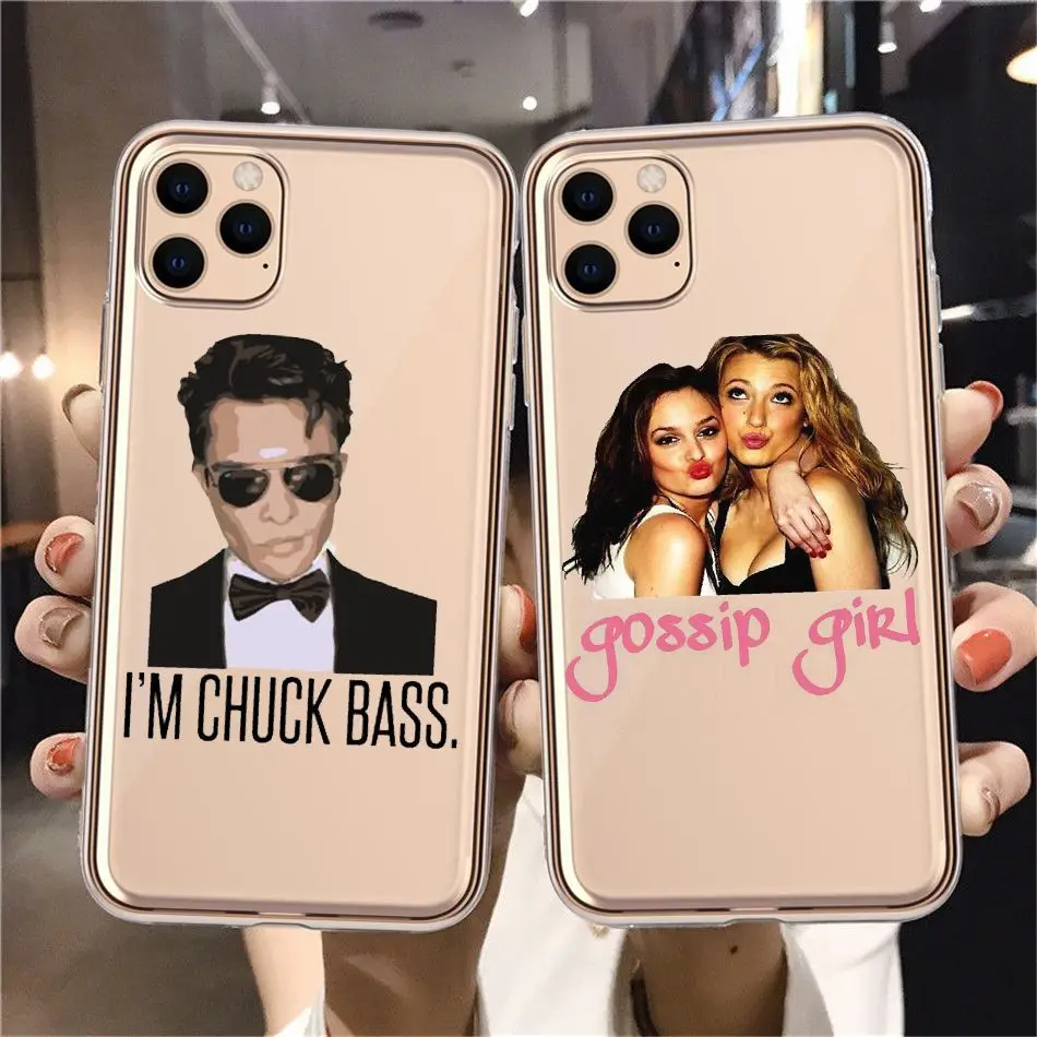 Fashion Cute Gossip Girl Phone Case For Iphone 11 12 13 Pro Mini Max 7 6 8plus X Xr Clear Silicone Soft Tpu Cover Friends Case Mobile Phone Cases Covers Aliexpress