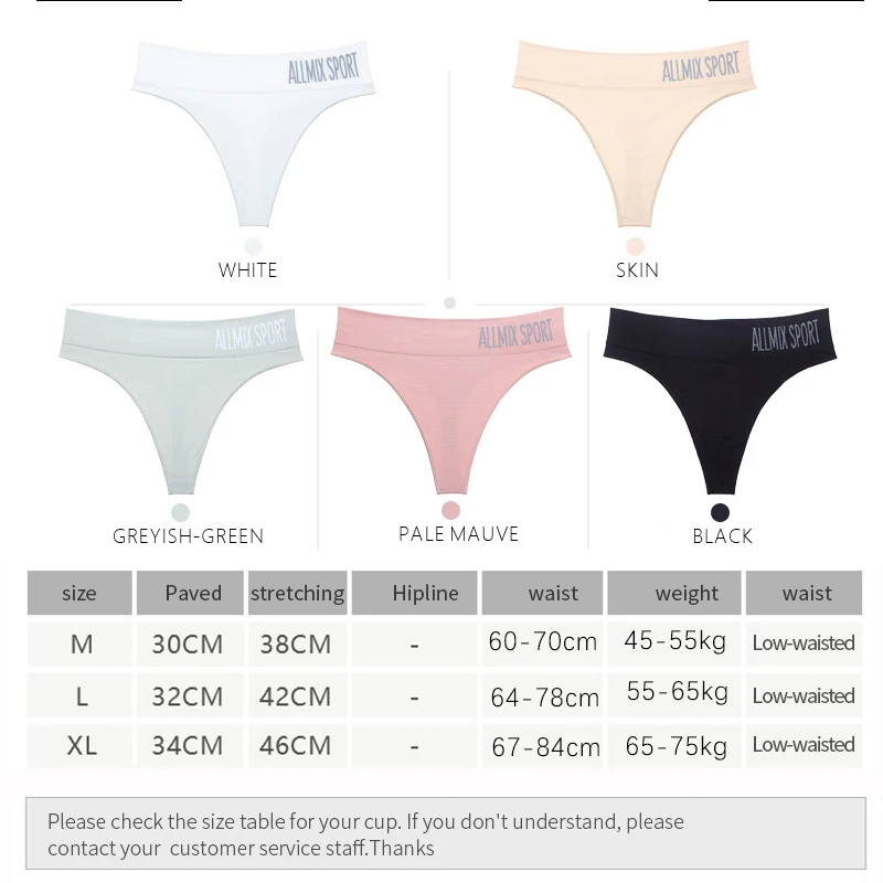New Sexy Mid Waist String Sport Panties Women Cotton Underwear Women Fashion Thong Seamless Lingerie Tanga