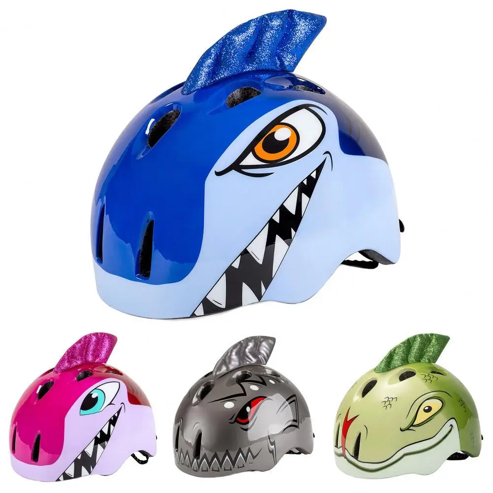 Hot Sale Shark Helmet Kids Road Bike Riding Helmets Funny Cute Cosplay Safety Bicycle Head Cap Sports Children | Спорт и развлечения