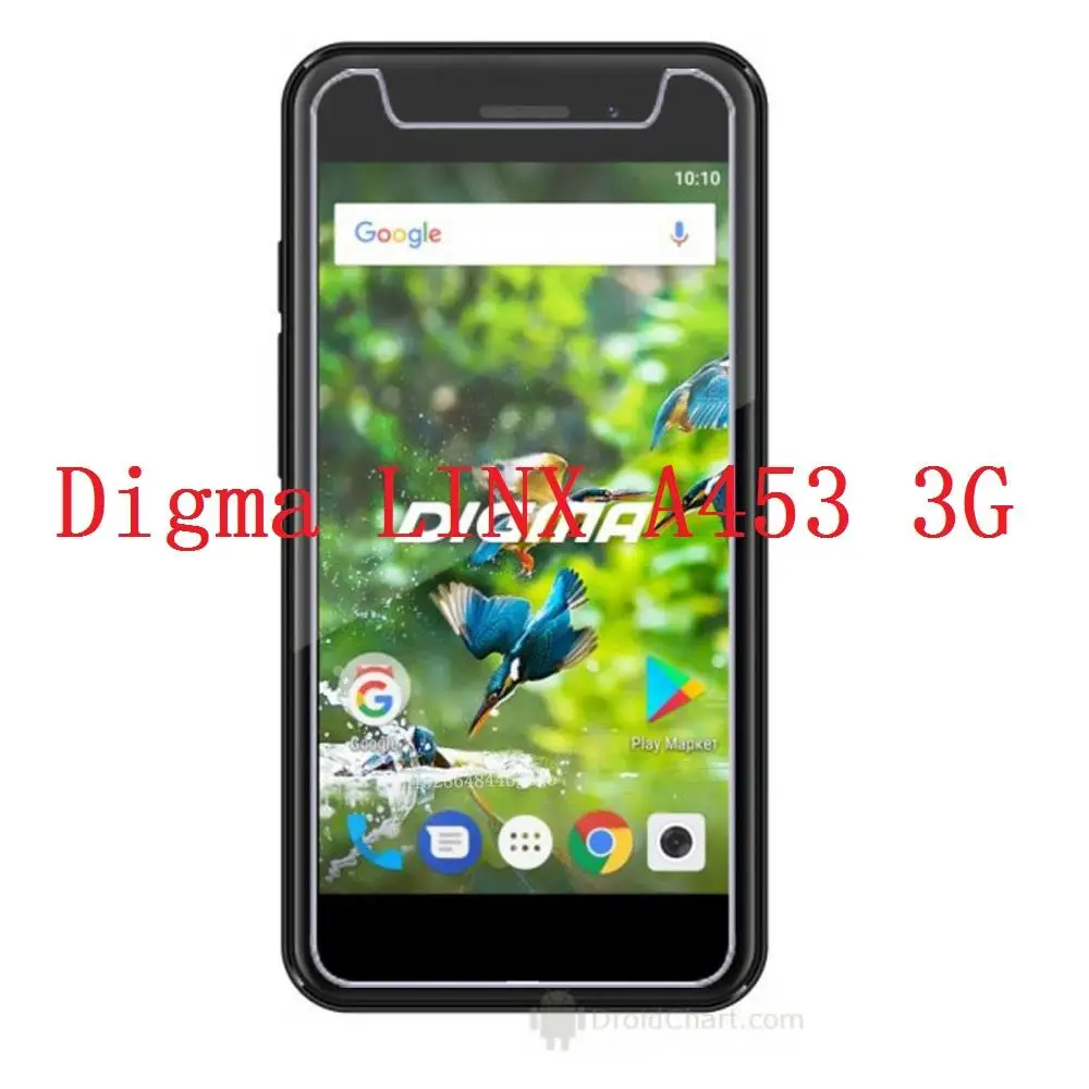 

Smartphone 9H Tempered Glass for Digma LINX A453 3G 4.5" Explosion-proof Protective Film Screen Protector cover phone