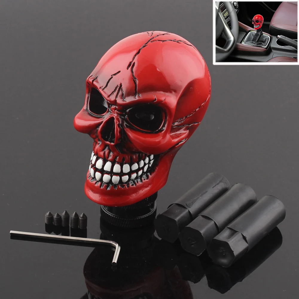 

Car Gear Shift Knobs Skull Head Small Teeth Devil Head Style Gear Shift Knob Fit Most Manual Automatic Vehicles Universal Care