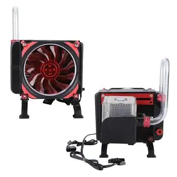 

DIY PC Water Cooling Kit Liquid Computer Water-cooled Suit 120*120*25mm Cooling Fan Integrated Water Pump G1/4 Thread Water Row