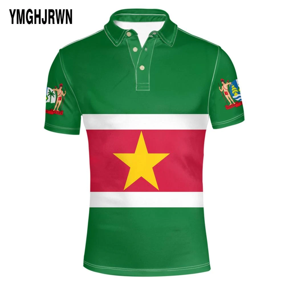 Camiseta con nombre para jóvenes, Polo con número sr, bandera nacional, Países Bajos, sranan, sarnar sur country, ropa con y foto impresa|Polo| - AliExpress