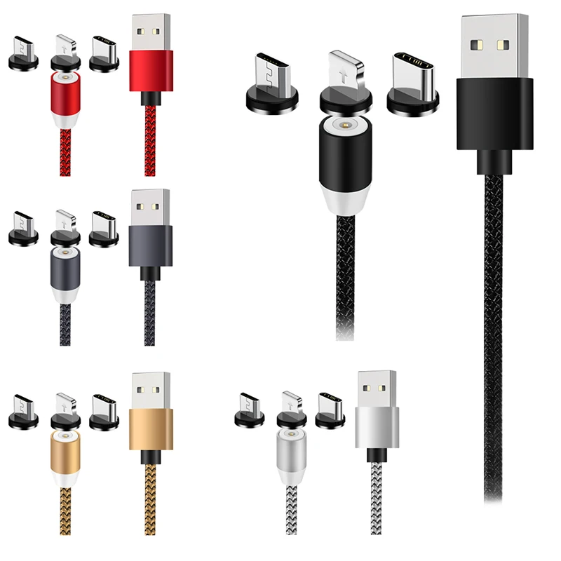 Магнитный кабель usb type-C шнур для мобильного телефона WireMarjay магнитное зарядное