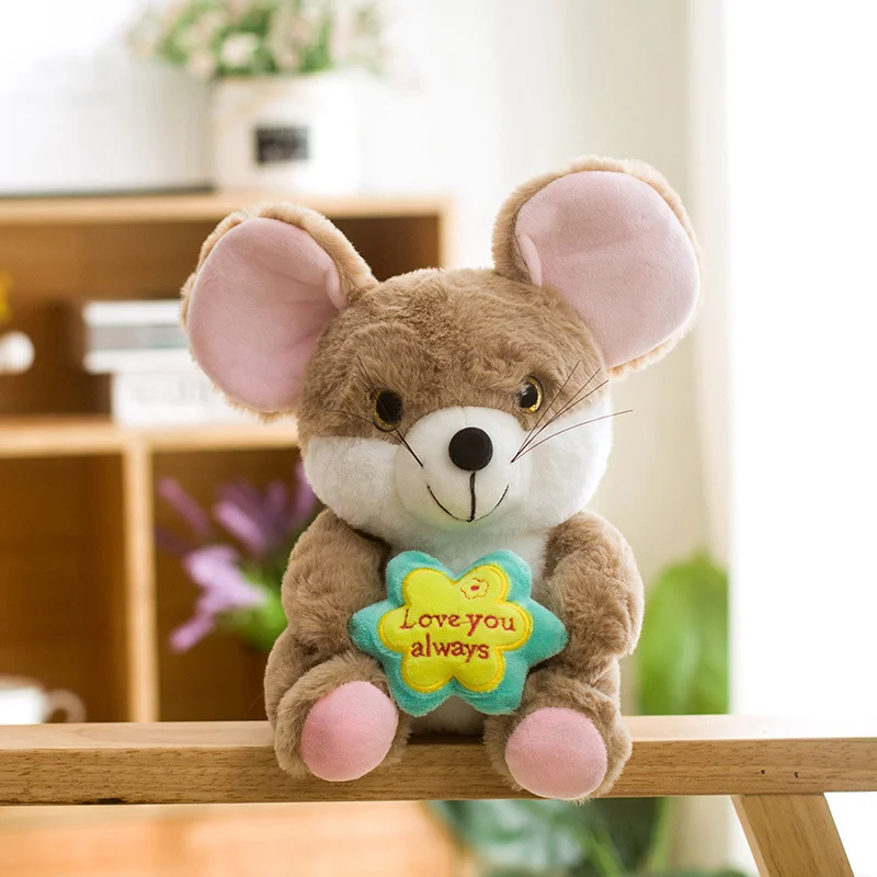 light brown 25 см Милая мышь поворот к супермену плюшевые игрушки Бэтмен мягкие милые животные куклы Детские подушки для детей на день рождения Рождественский подарок - Цвет: light brown
