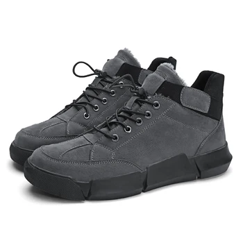 

Men Basic Boots Autumn Comfy Casual Boots Men Fashion Shoes Men Brand Lace-up Motorcycle Botas Leather Men's Boots *AB1605-1