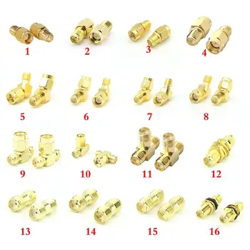 

Xinangogo 2Pcs SMA to SMA Male Female RF Coaxial Coax SMA Adapter Kit SMA Male Female WiFi Antenna Connector SMA Plug Jack