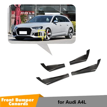 

Front Bumper Fins Splitters Canards For Audi A4 B9 2017 2018 2019 2020 Carbon Fiber Front Bumper Air Vents Canards Fins