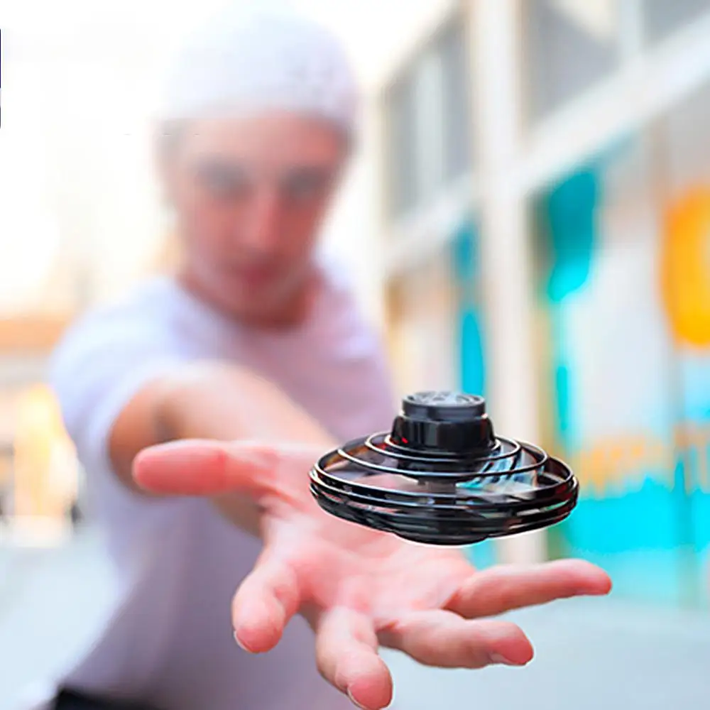 1/2 шт. Flynova Летающий волчок светящийся светодиодный светильник блюдце Drone UFO с изображением игры «камень, ножницы, бумага анти-стресс игрушка для детей игрушки Рождественский подарок