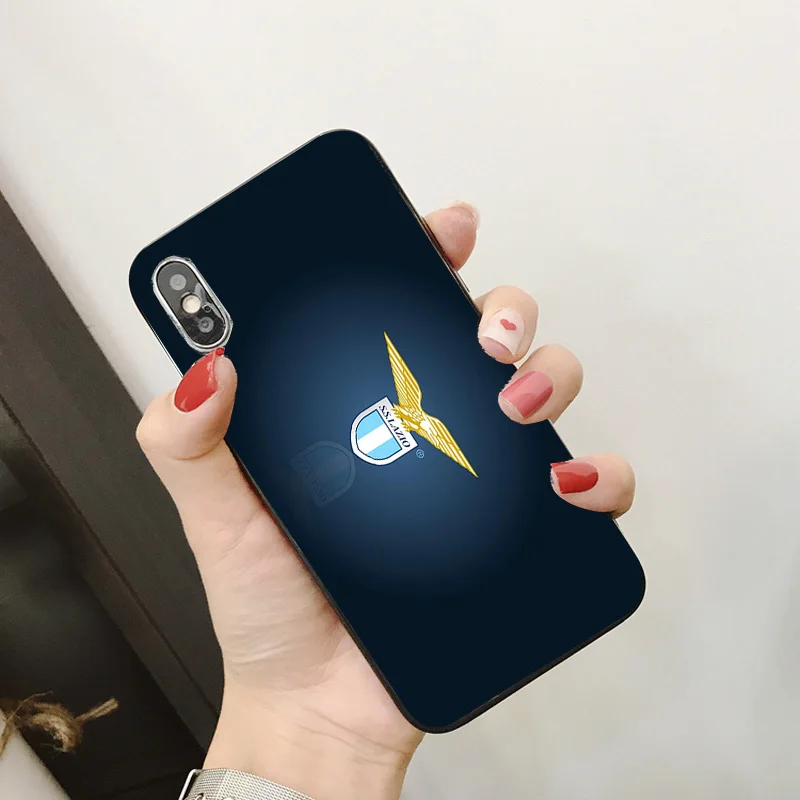 Чехол для телефона Milinkovic Savic для iphone DIY для Lazio FC чехол черный мягкий Уретановый Термопластик(tpu) для iphone 11Pro X XR XS MAX 7 8 7plus 6 6S 5S SE 5