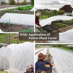Plant Cover Freeze Non-woven Vegetable Protective Plant Cover Anti-freeze Cover Cold-proof Cloth L1c6