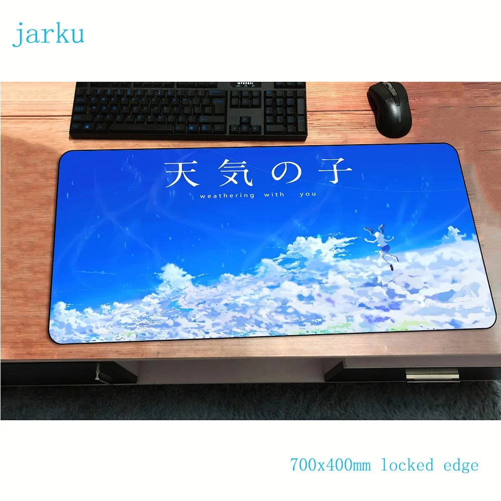 Weathering with you коврик для мыши милый игровой коврик для мыши 700x400x2 мм геймер Коврик для мыши Лидер продаж клавиатура компьютерная мышь игровые коврики