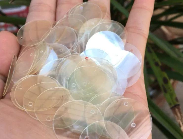 Швейные принадлежности 20 мм DIY Sequin edge hole маслянистые бежевые блестки ручной работы материал одежда висячий кусок жемчужный орнамент материал