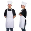 Apron Chef Hat Set Adjustable Half-length Adult Apron Striped Hotel Restaurant Chef Waiter Kitchen Cook Apron ► Photo 3/6