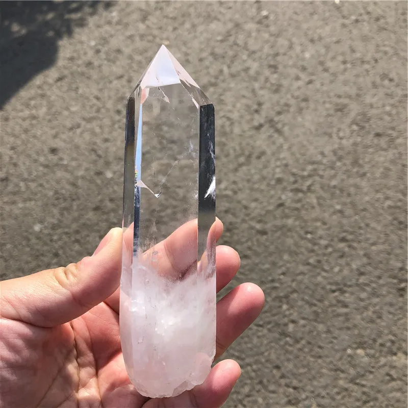 Clear Lemurian Seed Quartz Natural Point Cluster Crystal Rough Healing 2