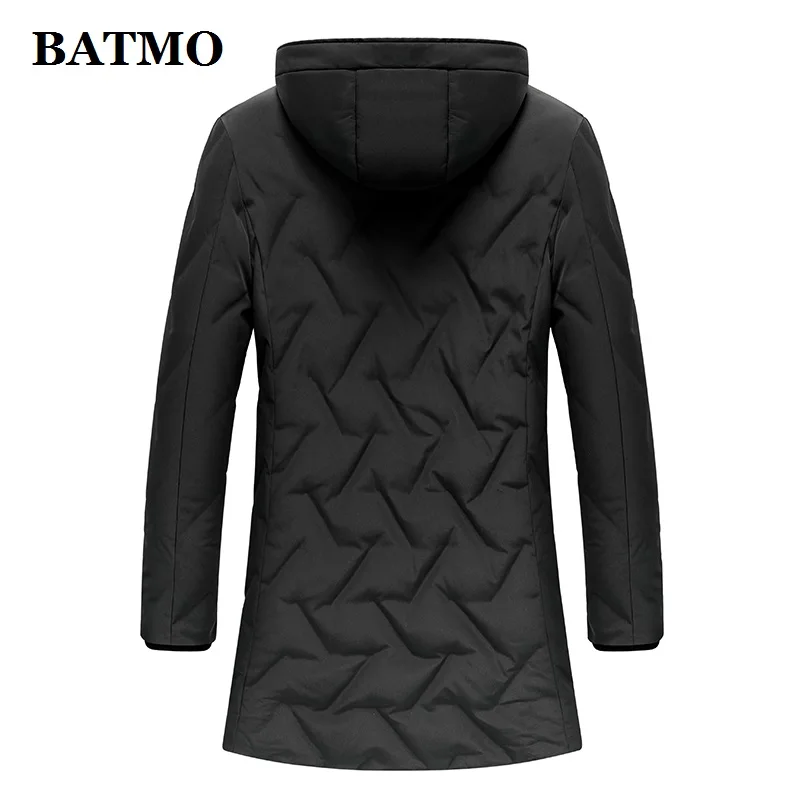 BATMO 90% белые куртки с капюшоном на утином пуху, мужские зимние куртки с капюшоном, большие размеры GSYR8107