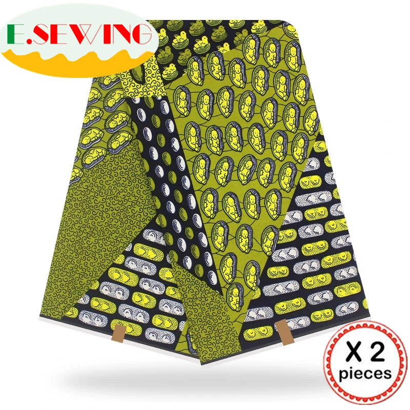 Анкара африканская восковая печатная ткань 12 ярдов Хлопок Воск Гана воск нигерийский стиль для шитья африканские платья одежда 111828