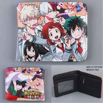 

Anime My Hero Academia School Students Card Holder Short Wallets Quality Leather Purse Men Women Young Teenager Kids Gift
