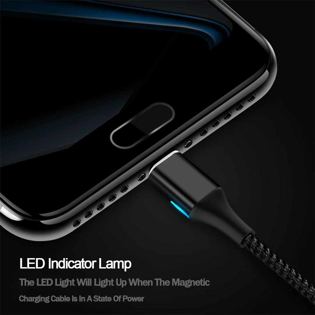 Магнитный кабель 3 А для быстрой зарядки для iPhone samsung Xiaomi Quick Charge 3,0 Micro usb type C Магнитный шнур для зарядки и передачи данных
