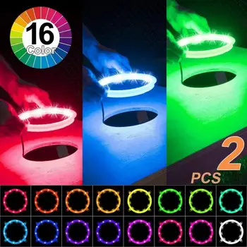 2/1Pcs Sandbag Cornhole LED Lights, Ultra Bright Board Corn Hole Light, With Remote Control Board Ring Lights Throw Sandbag Game 1