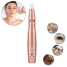 3 Gears Charging Anti Age Electric Microblading Pen Auto Tattoo Machine with Micro Nano-Silicone Needle Skincare Beauty Device