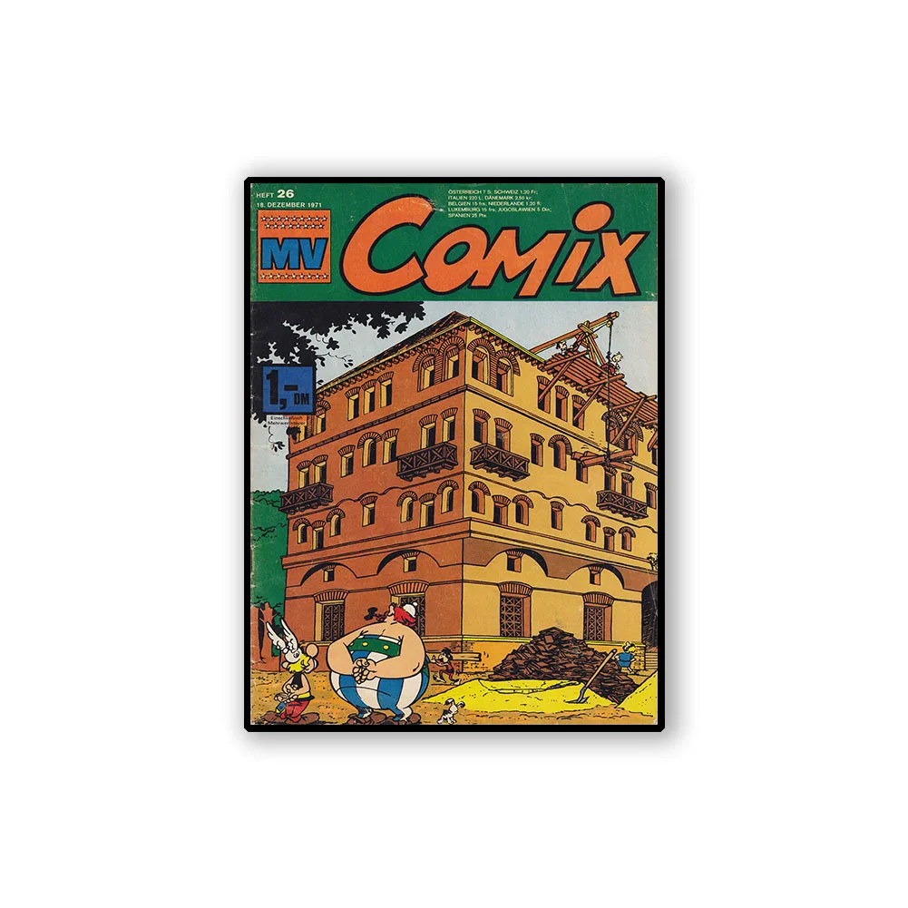 Asterix Obelix мультфильм комиксы Холст Картина старинный крафт плакаты классические настенные клеящиеся Настенные обои для детской спальни
