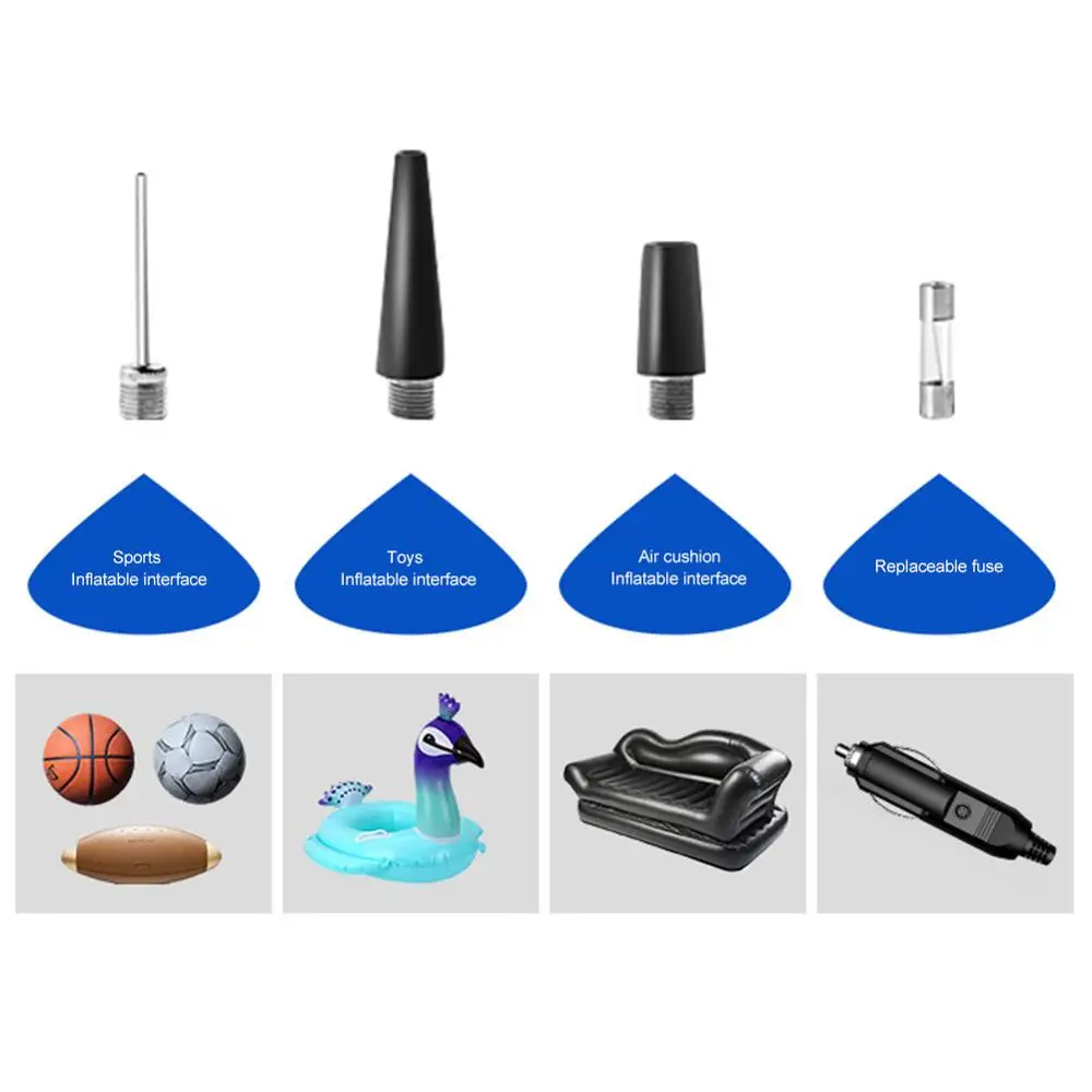 Mini Portable Electric Car Air Compressor Car Air Pump Tire Inflator Auto Tyre Pump High Pressure Tire Air Inflator Pump