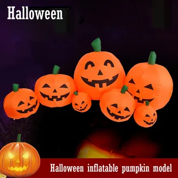 

7 batches/each batch of 2.3M inflatable Halloween pumpkin lanterns Halloween decoration garden outdoor Halloween decoration