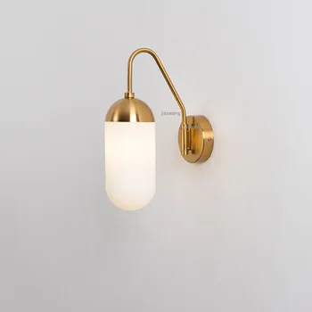 

Nordic LED Glass Wall Light Creative Bedroom Indoor Lighting Bedside Lamp Personality Living Room Decoration Sconces Wall Lamp