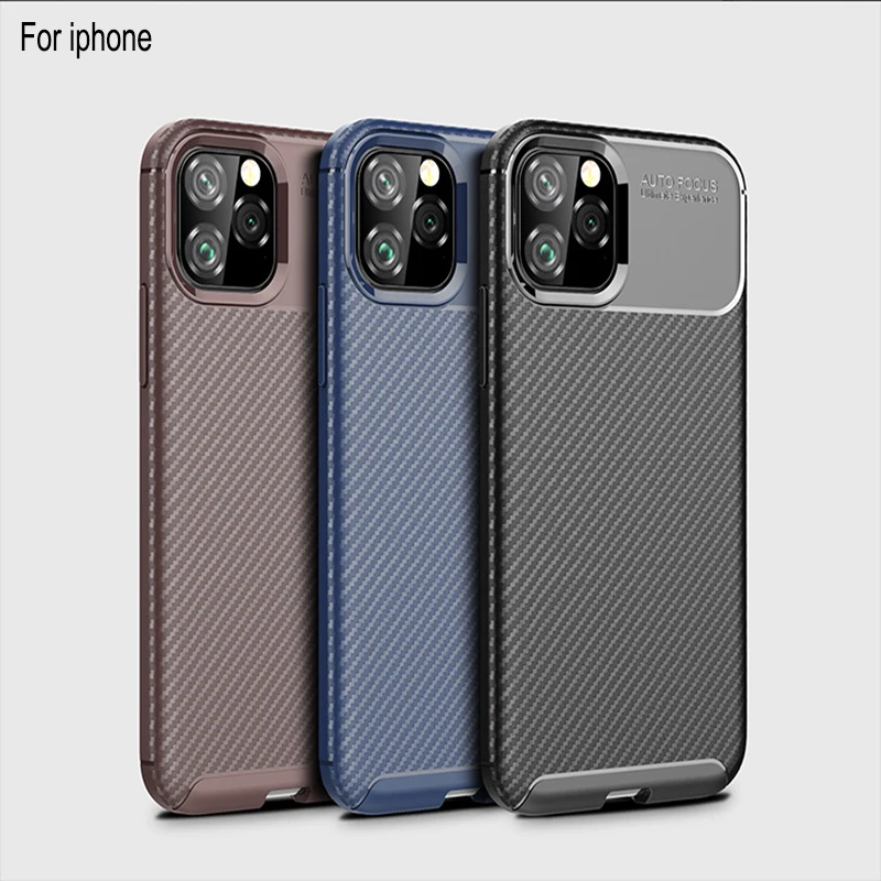 

Ultra-thin Silicone Phone Case For iPhone 11 Pro Xmax XS XR 8 7 plus Beetle Solid Color Drop Protection Cover coque