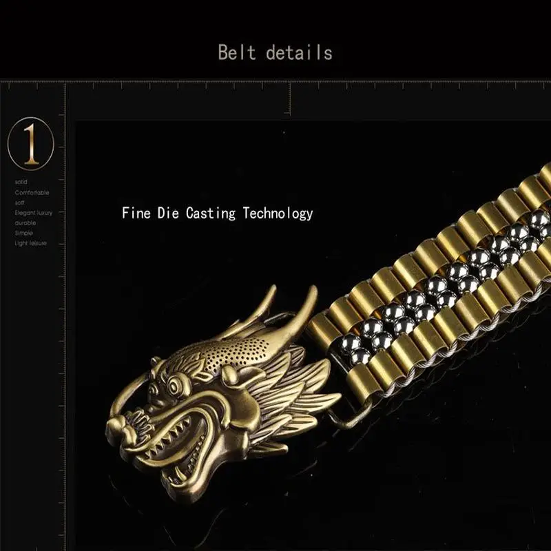 11 dragon buckle belt