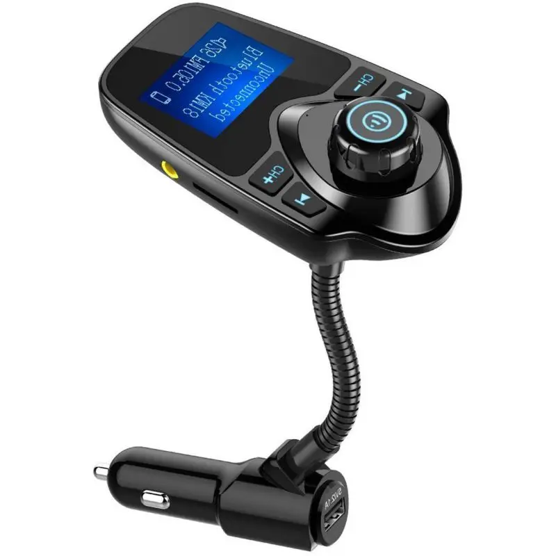 1PCS Bluetooth Car FM Transmitter Audio Adapter Receiver Wireless Hands Free Car Kit