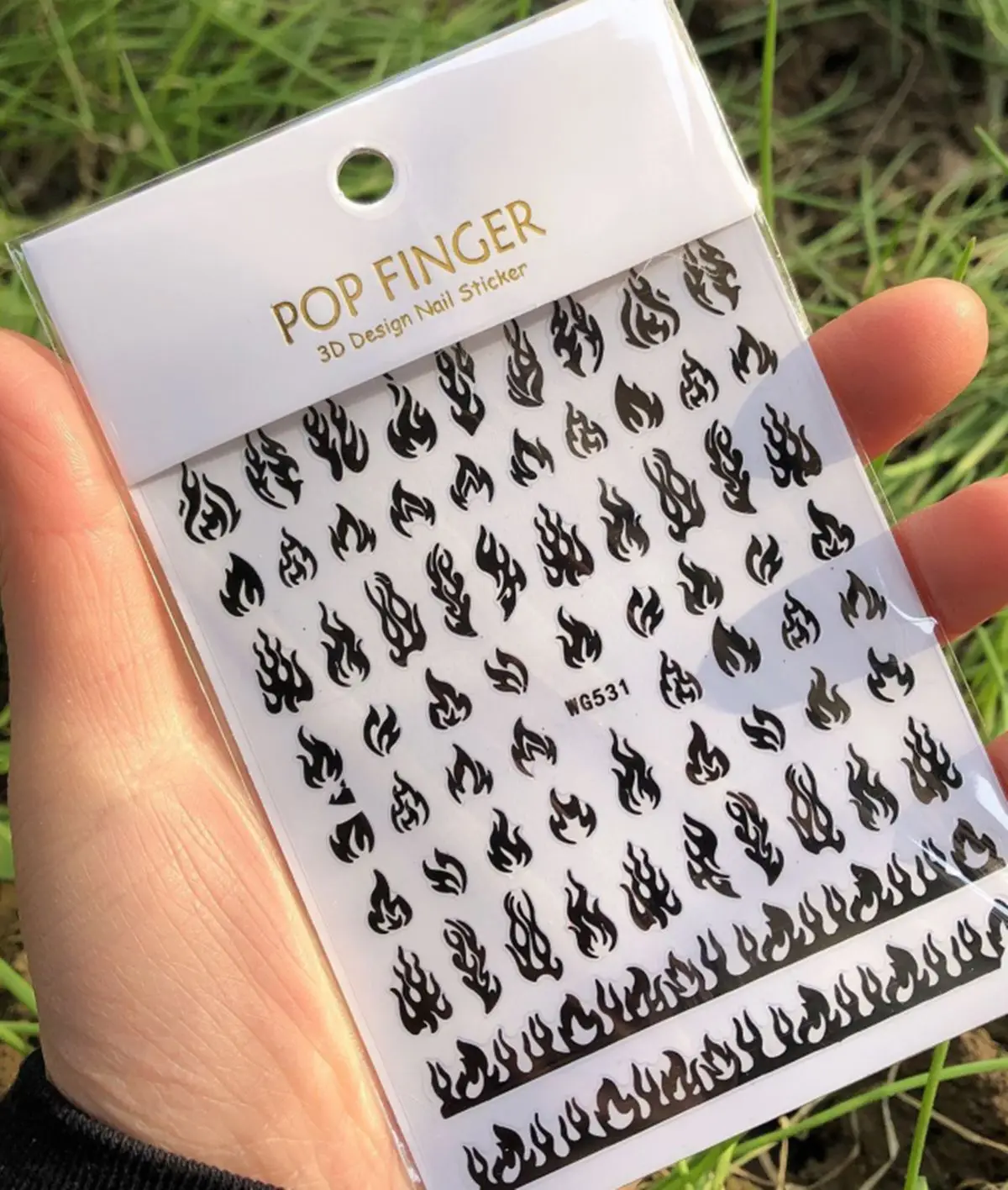 1PCS Multi-Color Laser Reflective Alphabet Nail Art Sticker Kit