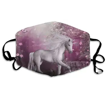 

Mouth Mask Unicorn in Rose Garden Print Masks - Breathable Adjustable Windproof Mouth-Muffle, Camping Running for Women and Men