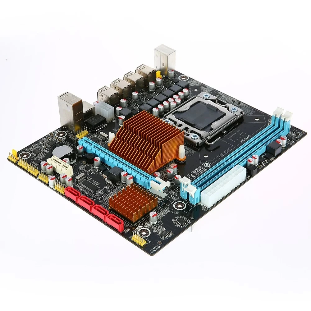 

X58-1366 Accessories Stable Home Motherboard Set Dual Channel Teaching Professional DDR3 ECC Memory Durable Single CPU Desktop