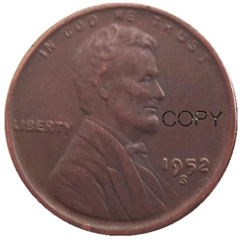 США один цент 1952 P/D/S копия монет