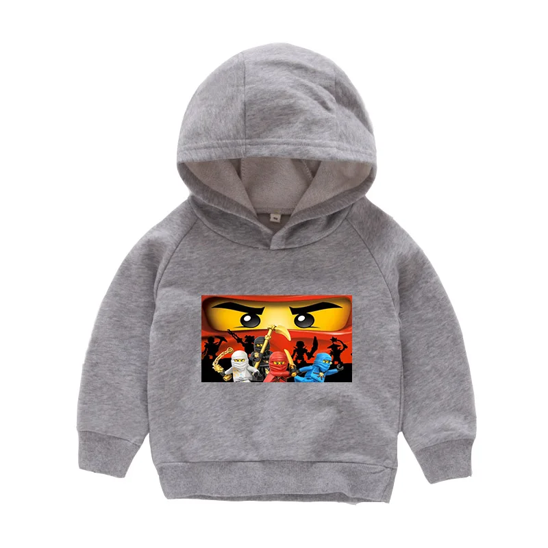 Свитер для маленьких мальчиков от 2 до 10 лет Детские толстовки с капюшоном для малышей, рубашка Ниндзяго, свитер с длинными рукавами с супергероями Jongens Kleding - Цвет: color 4