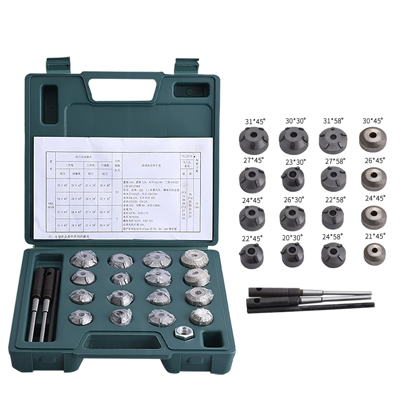 For Honda 20Pcs Valve Seat Reamer Repair Displacement Cutter Valve Tool
