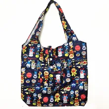 Портативный водонепроницаемый композит сумка мультяшная Портативная сумка на плечо сумка для покупок в супермаркете мультяшная складная сумка для покупок